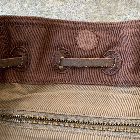 Lucky Brand Scalloped Patchwork Boho Suede Purse - Picture 11 of 16